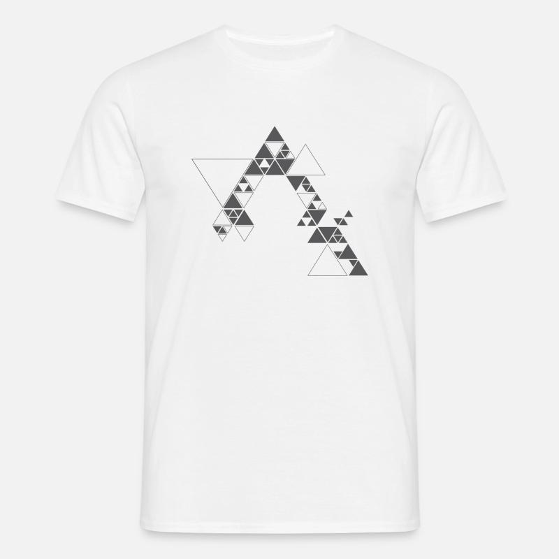 Triangular design - T-shirt Homme - blanc