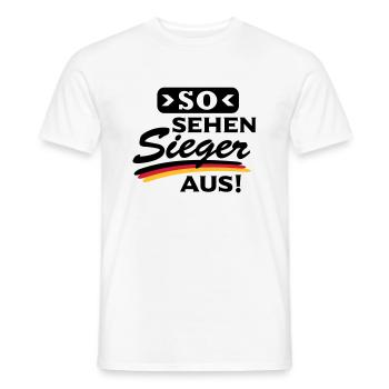 So sehen Sieger aus - Männer T-Shirt - Weiß - Vorne - AI Model Male 178 dark (178cm)