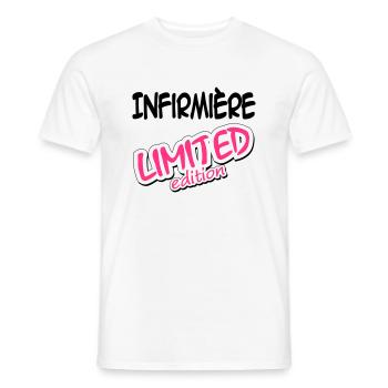 Docteur / Infirmier / Kiné / Médecin / Infirmière - Men's T-Shirt - white - Front - AI Model Male 178 dark (178cm)
