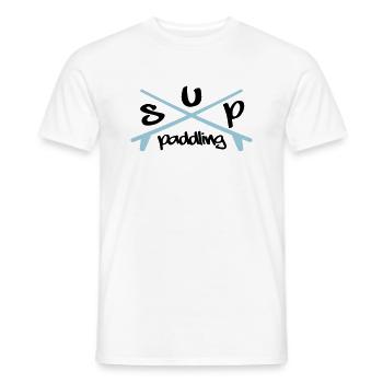 Stand up Paddling - T-shirt homme - blanc - Devant - AI Model Male 178 dark (178cm)