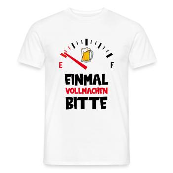 BIER SAUFEN VATERTAG MÄNNERTAG MALLE MALLORCA - Männer T-Shirt - Weiß - Vorne - AI Model Male 178 dark (178cm)