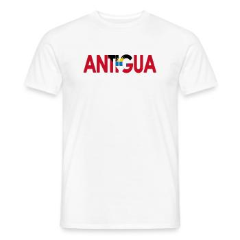 Antiguanische Flagge Antigua & Barbdua Karibik - Männer T-Shirt - Weiß - Vorne - AI Model Male 178 dark (178cm)