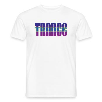 Trance Music | Uplifting Trance Music, Psytrance - Men's T-Shirt - white - Front - AI Model Male 178 dark (178cm)