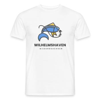 Wilhelmshaven - T-shirt homme - blanc - Devant - AI Model Male 178 dark (178cm)