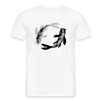 Kreis Design 2 Koi - Männer T-Shirt - Weiß - Vorne - AI Model Male 178 dark (178cm)