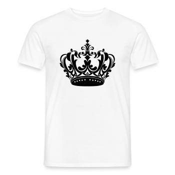 Krone Symbol - Männer T-Shirt - Weiß - Vorne - AI Model Male 178 dark (178cm)