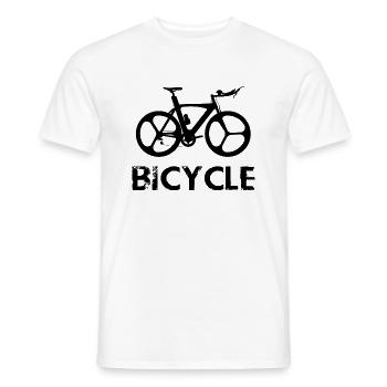 Triathlon Natation Bike Run Marathon - T-shirt homme - blanc - Devant - AI Model Male 178 dark (178cm)