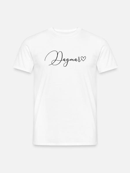 Dagmar Name Vorname Mädchen - Männer T-Shirt - Weiß