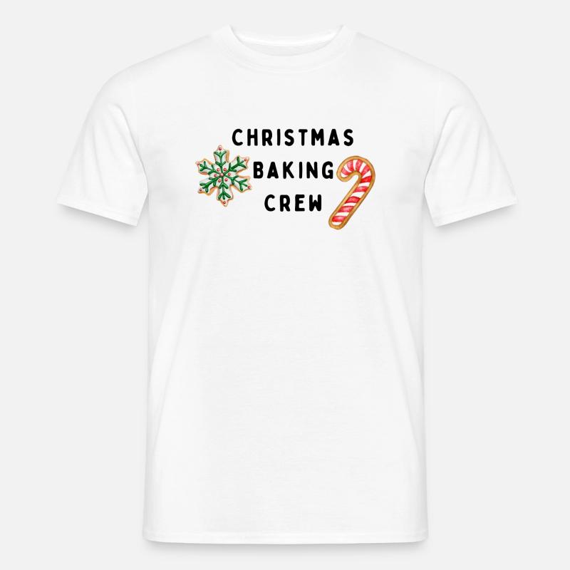 Weihnachtsbäcker-Crew - Männer T-Shirt - Weiß