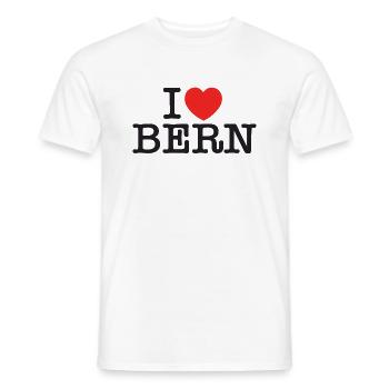 I LOVE BERN - Männer T-Shirt - Weiß - Vorne - AI Model Male 178 dark (178cm)