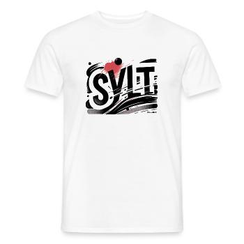 Sylt - Nordsee - Deutschland - Kampen - Insel - Männer T-Shirt - Weiß - Vorne - AI Model Male 178 dark (178cm)