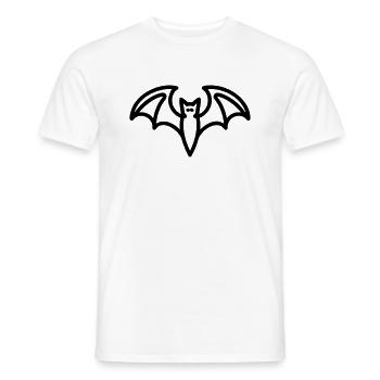 Contour de chauve-souris mystique pour Halloween - T-shirt homme - blanc - Devant - AI Model Male 178 dark (178cm)
