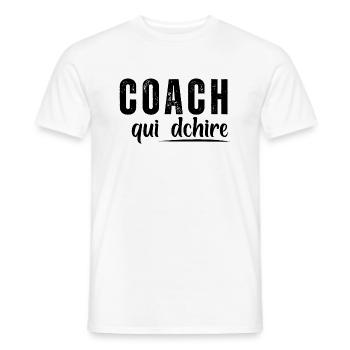 Coach Wer - Männer T-Shirt - Weiß - Vorne - AI Model Male 178 dark (178cm)