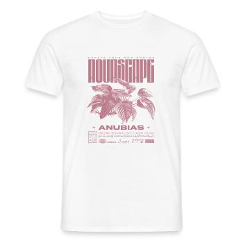 Aquascaping Anubias Aquatic Plant Fish Keeper - Men's T-Shirt - white - Front - AI Model Male 178 dark (178cm)