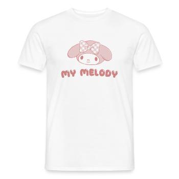 My Melody Portrait - Men's T-Shirt - white - Front - AI Model Male 178 dark (178cm)