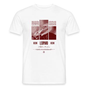 Leopard Gecko Reptile Keeper Streetwear - Men's T-Shirt - white - Front - AI Model Male 178 dark (178cm)