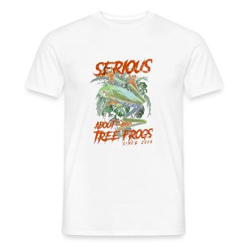 S’intéresse sérieusement aux rainettes aux yeux rouges depuis 2014 - T-shirt homme - blanc - Devant - AI Model Male 178 dark (178cm)