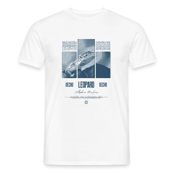 Gecko léopard Gardien de reptiles Streetwear - T-shirt homme - blanc - Devant - AI Model Male 178 dark (178cm)