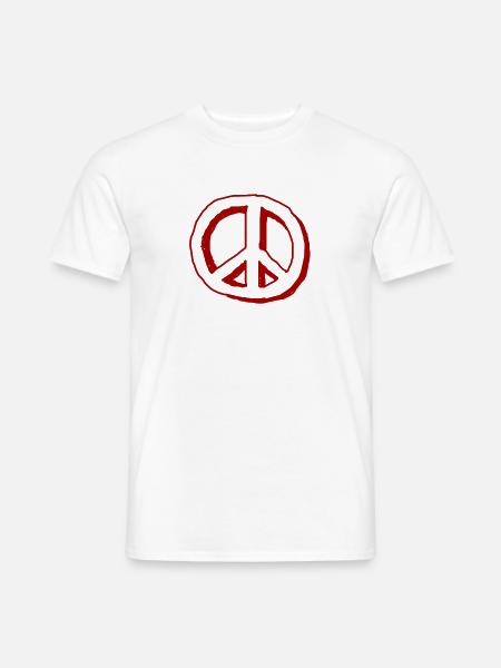 A peace sign symbol - Men's T-Shirt - white