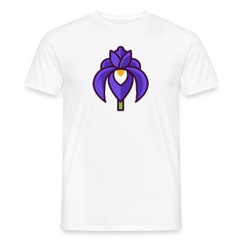 Bearded iris - Men's T-Shirt - white - Front - AI Model Male 178 dark (178cm)