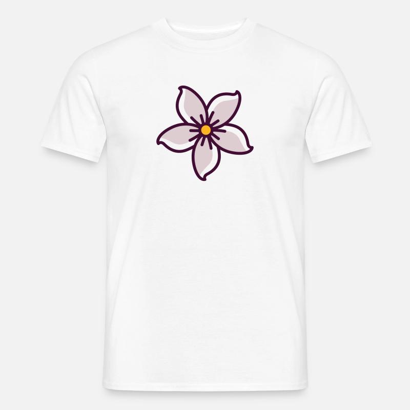 Jasmin - Männer T-Shirt - Weiß