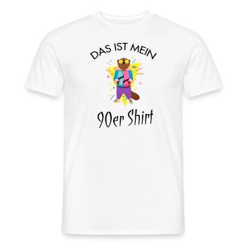 Otter - Das Ist Mein 90er Shirt - Männer T-Shirt - Weiß - Vorne - AI Model Male 178 dark (178cm)