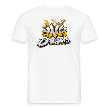 Bananen, Graffiti-Text - Männer T-Shirt - Weiß - Vorne - AI Model Male 178 dark (178cm)