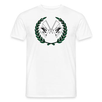DrapeauxAppenzell Rhodes-Extérieures, Suisse - T-shirt homme - blanc - Devant - AI Model Male 178 dark (178cm)