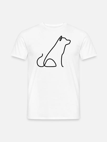 Shibu Inu - Männer T-Shirt - Weiß