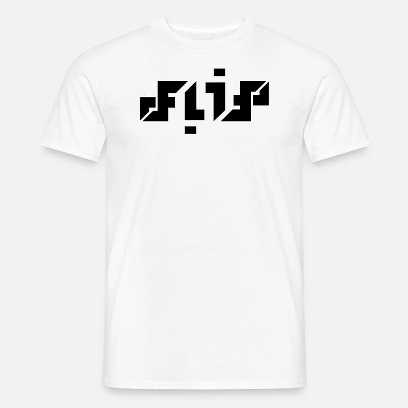 FLIP - Männer T-Shirt - Weiß