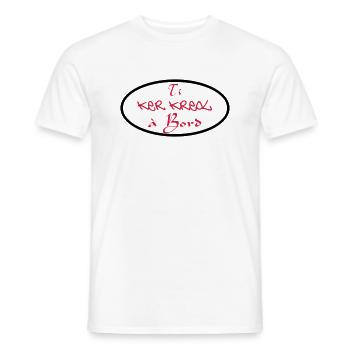 Ti ker Kreol Bord 02 - Männer T-Shirt - Weiß - Vorne - AI Model Male 178 dark (178cm)