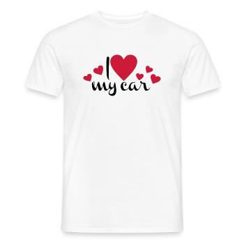 Auto - Männer T-Shirt - Weiß - Vorne - AI Model Male 178 dark (178cm)