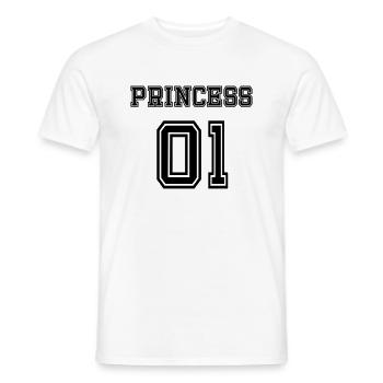 Princess - Männer T-Shirt - Weiß - Vorne - AI Model Male 178 dark (178cm)