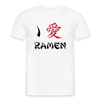 I love Ramen - T-shirt homme - blanc - Devant - AI Model Male 178 dark (178cm)