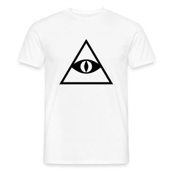 Pyramid - Men's T-Shirt - white - Front - AI Model Male 178 dark (178cm)