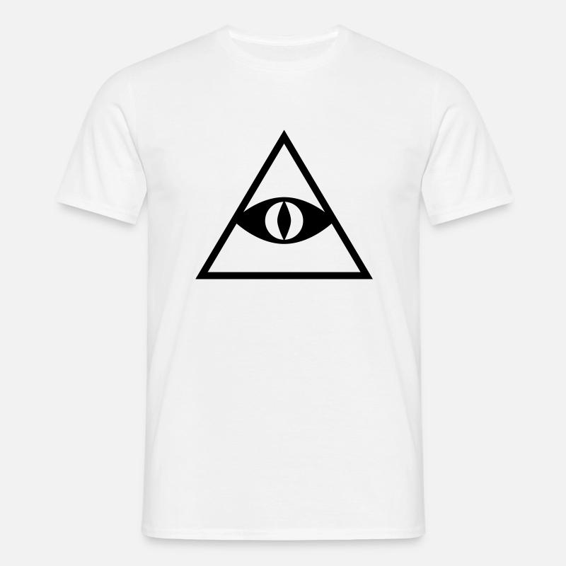 Pyramide - Männer T-Shirt - Weiß