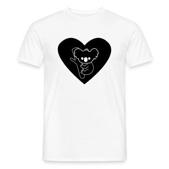 Koala Love - Men's T-Shirt - white - Front - AI Model Male 178 dark (178cm)