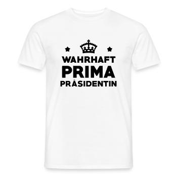 Präsident Präsidentin Anführer Boss Manager Büro - Männer T-Shirt - Weiß - Vorne - AI Model Male 178 dark (178cm)