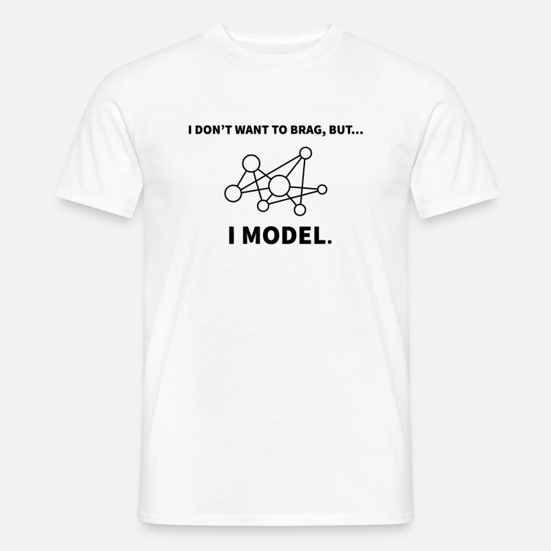 Model Datenwissenschaft Informatik Geschenk - Männer T-Shirt - Weiß