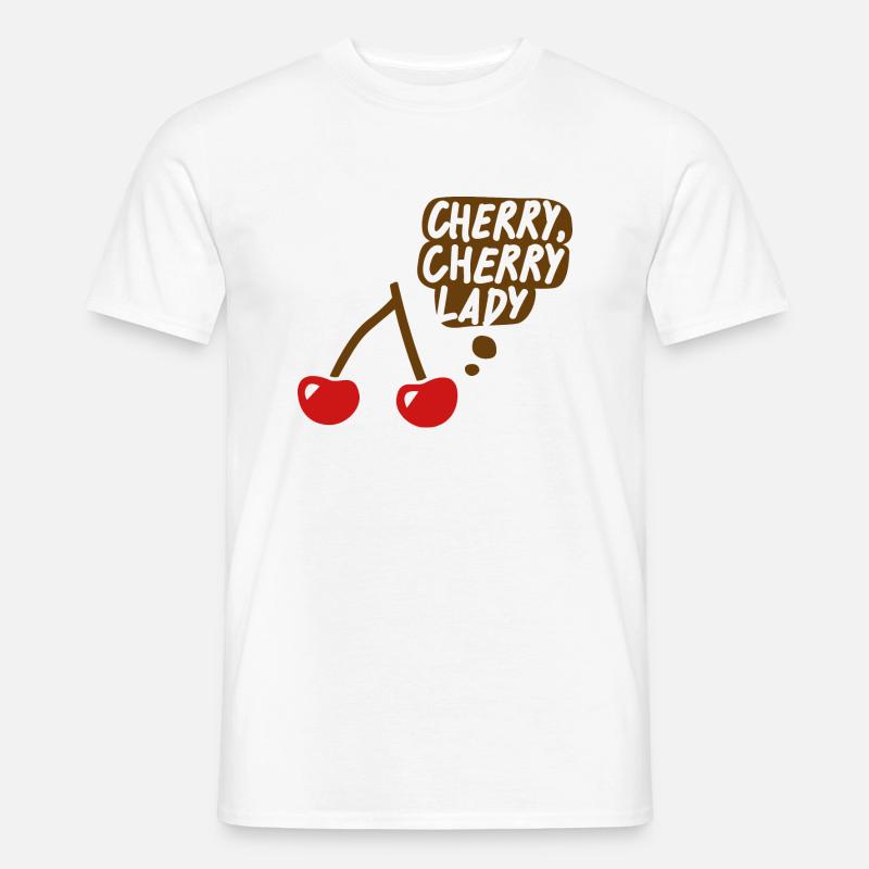 Cherry, cherry lady - Männer T-Shirt - Weiß