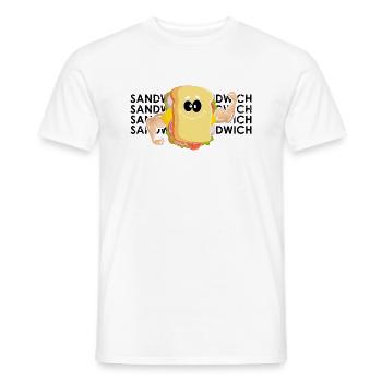 Bodybuilding Sandwich Fitness Gym Food - Men's T-Shirt - white - Front - AI Model Male 178 dark (178cm)