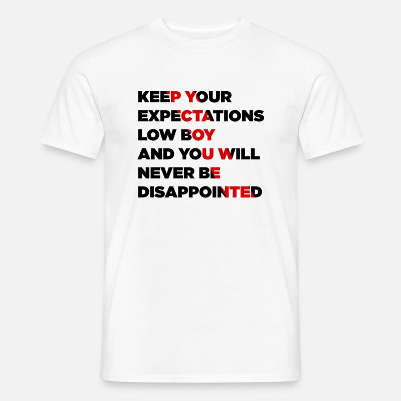 Gaming Experiences - Expectations Boy - Männer T-Shirt - Weiß