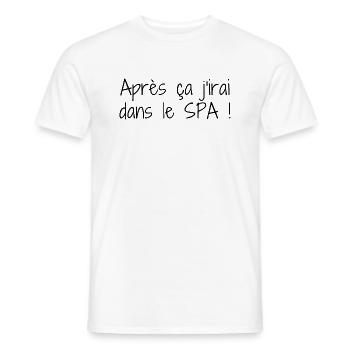 Idée cadeau fun relaxation - T-shirt homme - blanc - Devant - AI Model Male 178 dark (178cm)