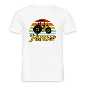 Landwirtschaft Traktor Viehzüchter Geschenk - Männer T-Shirt - Weiß - Vorne - AI Model Male 178 dark (178cm)
