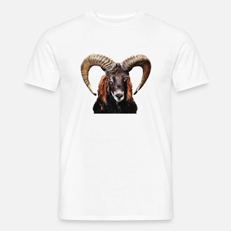 Mufflon 2 - Männer T-Shirt - Weiß