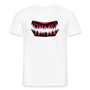 Monster Face - Männer T-Shirt - Weiß - Vorne - AI Model Male 178 dark (178cm)