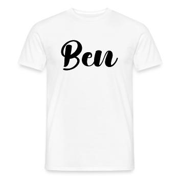 ben - Männer T-Shirt - Weiß - Vorne - AI Model Male 178 dark (178cm)