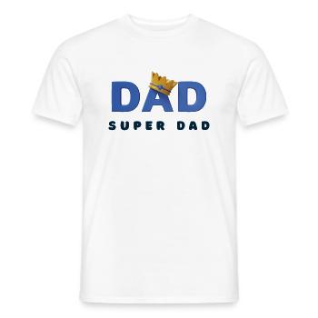 Super-Papa - Männer T-Shirt - Weiß - Vorne - AI Model Male 178 dark (178cm)