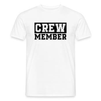 membre d’équipage - T-shirt homme - blanc - Devant - AI Model Male 178 dark (178cm)