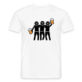 Party Team Bier Gruppe - Männer T-Shirt - Weiß - Vorne - AI Model Male 178 dark (178cm)